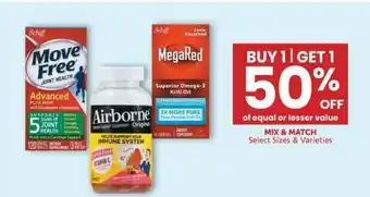 Albertsons Move Free Advanced , Airborne Original , MegaRed offer