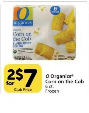 Vons O Organics Corn On The Cob offer