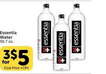 Vons Essentia Water offer