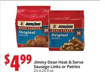 Fareway Jimmy Dean Heat & Serve Sausage Links Or Patties offer