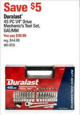 Duralast 45 PC 1-4