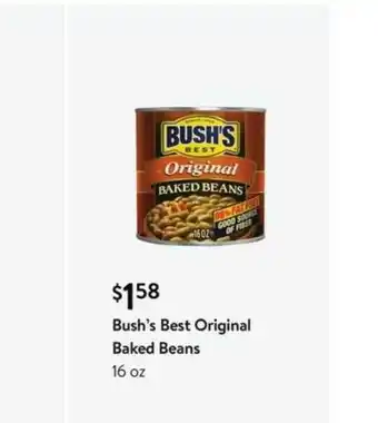 Walmart Bush's Best Original Baked Beans offer