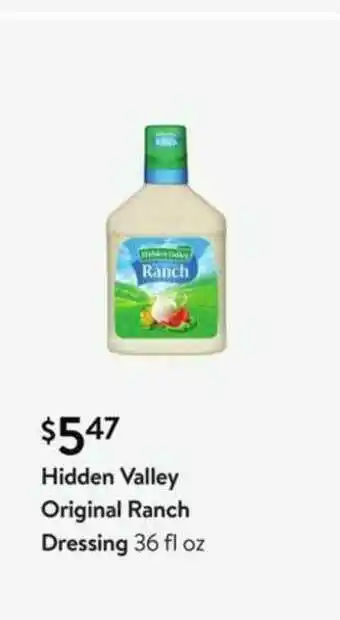 Walmart Hidden Valley Original Ranch Dressing offer