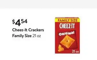 Walmart Cheez-it Crackers Family Size offer