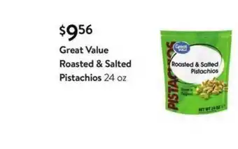 Walmart Great Value Roasted & Salted Pistachois offer