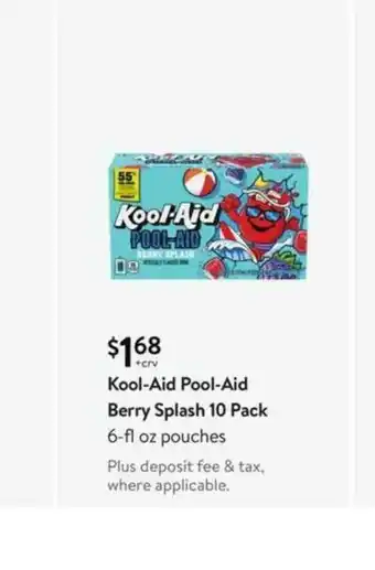 Walmart Kool-Aid Pool-Aid Berry Splash 10 Pack offer