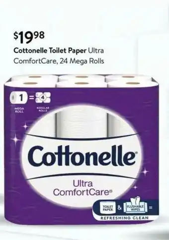 Walmart Cottonelle Toilet Paper Ultra ComfortCare offer