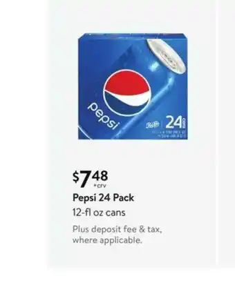 Walmart Pepsi 24 Pack offer