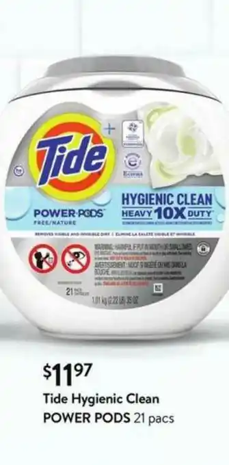 Walmart Tide Hygienic Clean POWER PODS offer