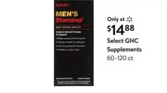 Walmart Select GNC Supplements offer