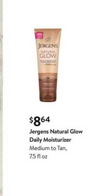 Walmart Jergens Natural Glow Daily Moisturizer offer