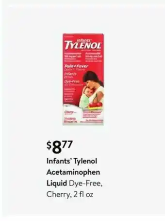 Walmart Infant's Tylenol Acetaminophen Liquid offer