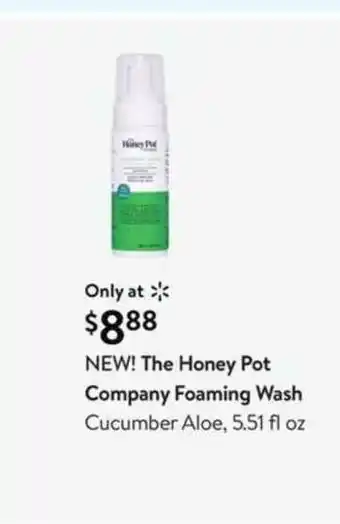 Walmart The Honey Pot Company Foaming Wash Cucumber Aloe offer
