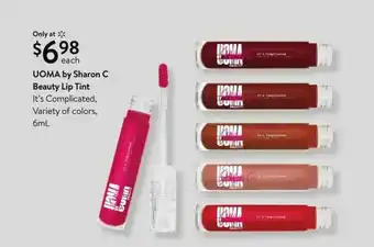 Walmart UOMA By Sharon C Beauty Lip Tint offer