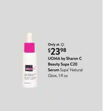 Walmart UOMA By Sharon C Beauty Sup C20 Serum Supa' Natural Glow offer