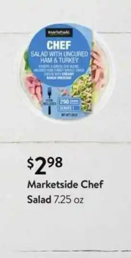 Walmart Marketside Chef Salad offer