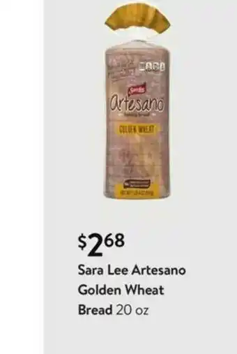 Walmart Sara Lee Artesano Golden Wheat Bread offer