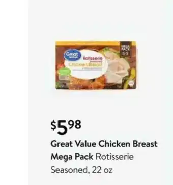Walmart Great Vakue Chicken Breast Mega Pack offer