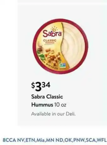 Walmart Sabra Classic Hummus offer
