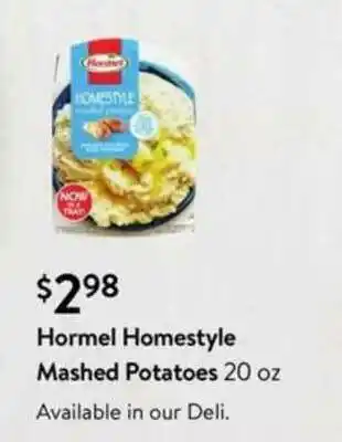 Walmart Hormel Homestyle Mashed Potatoes offer
