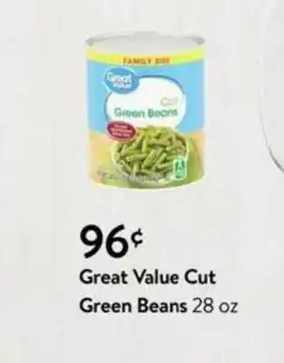 Walmart Great Value Cut Green Beans offer