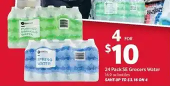 Winn Dixie 24 Pack SE Grocers Water offer