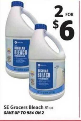 Winn Dixie SE Grocers Bleach offer