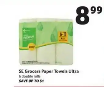 Winn Dixie SE Grocers Paper Towels Ultra offer
