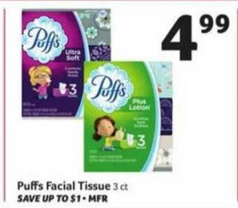 Winn Dixie Puffs Facial Tissue offer