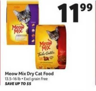 Winn Dixie Meow Mix Dry Cat Food offer