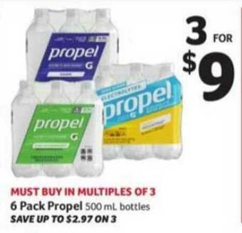 Winn Dixie 6 Pack Propel offer