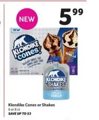 Winn Dixie Klondike Cones Or Shakes offer
