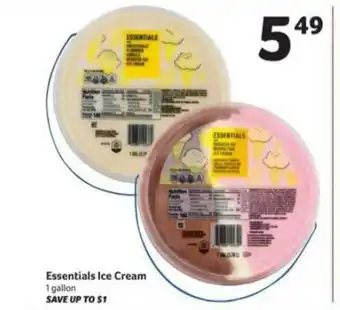 Winn Dixie Essentials Ice Cream offer