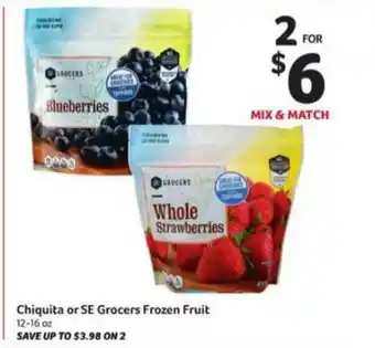 Winn Dixie Chiquita Or SE Grocers Frozen Fruit offer