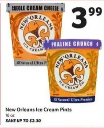 Winn Dixie New Orleans Ice Cream Pints offer