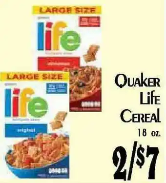 Hollywood Market Quaker Life Cereal offer