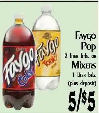 Hollywood Market Faygo Pop Or Mixers offer