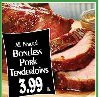 Hollywood Market All Natural Boneless Pork Tenderloins offer