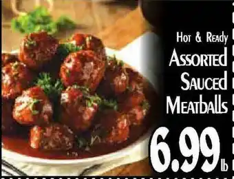 Hollywood Market Hot & Ready Assorted Sauced Meatballs offer