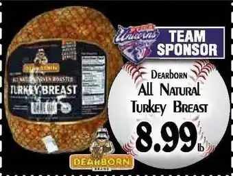 Hollywood Market Dearborn All Natural Turkey Breast offer