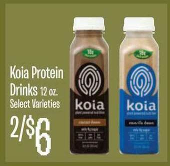 Jewel-Osco Koia Protein Drinks offer