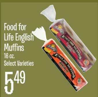 Jewel-Osco Food For Life English Muffins offer