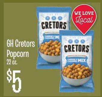 Jewel-Osco GH Cretors Popcorn offer