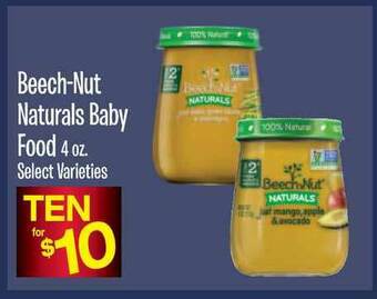 Jewel-Osco Beech-Nut Naturals Baby Food offer