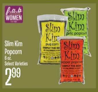 Jewel-Osco Slim Kim Popcorn offer