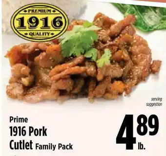 KTA Super Stores Prime 1916 Pork Cutlet Family Pack offer
