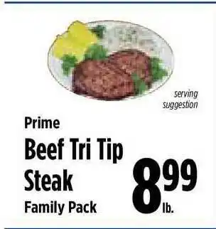 KTA Super Stores Prime Beef Trip Tip Steak offer
