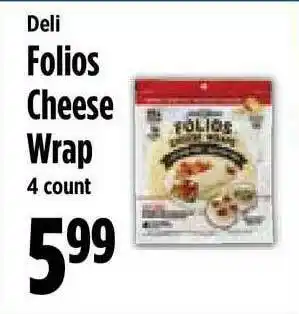 KTA Super Stores Deli Folios Cheese Wrap offer