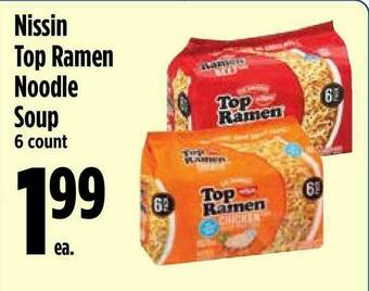 KTA Super Stores Nissin Top Ramen Noodle Soup offer