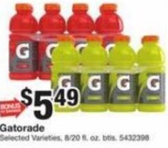 Giant Food Gatorade offer